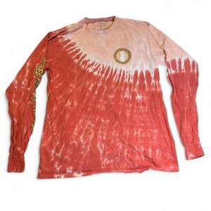 Simply Southern Pink Tie Dye Long Sleeve T-Shirt Pineapple Women’s Medium